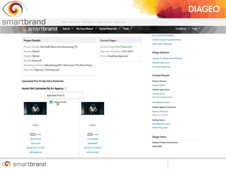 You will also see your approval against the thumbnail, hover over to view comments