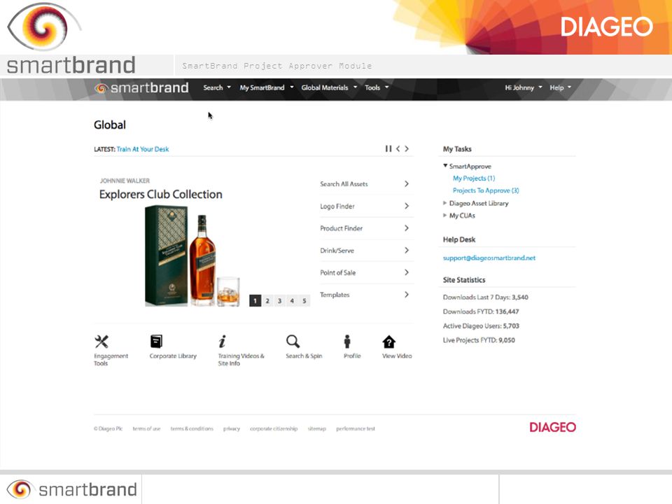You can also access any SmartApprove projects awaiting your approval from the SmartBrand homepage