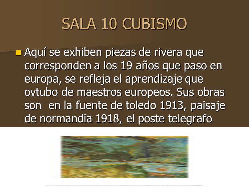 SALA 10 CUBISMO