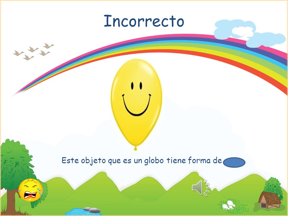 Este objeto que es un globo tiene forma de