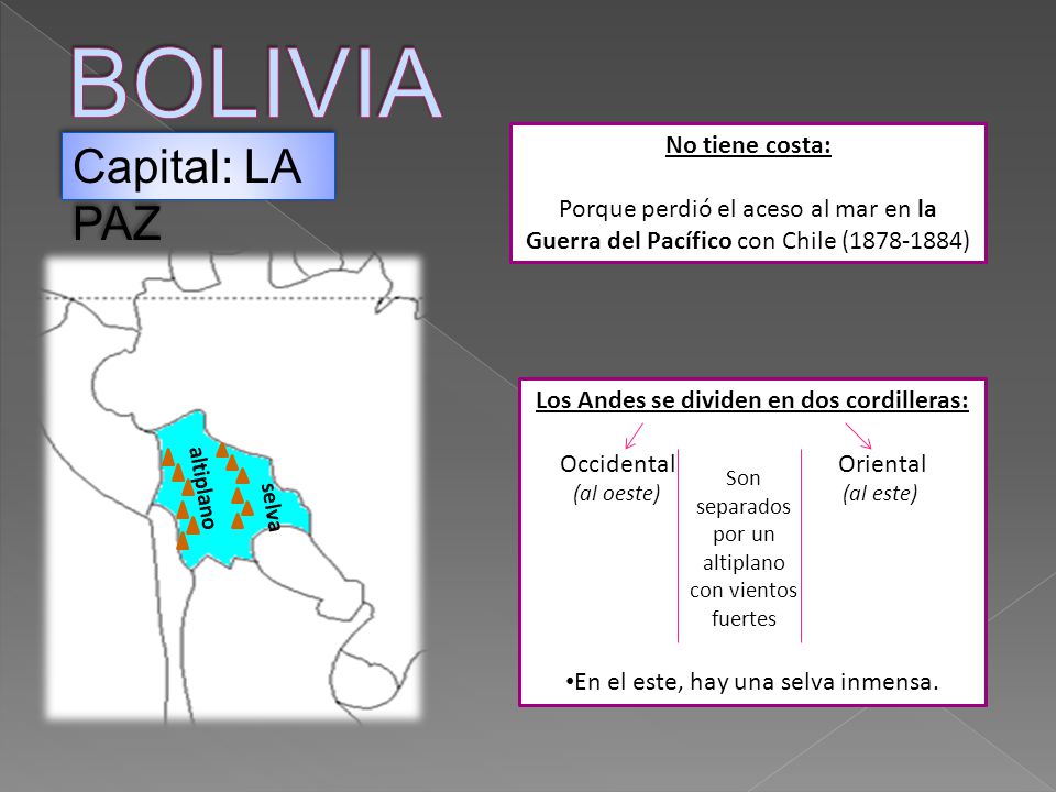 Los Andes se dividen en dos cordilleras: