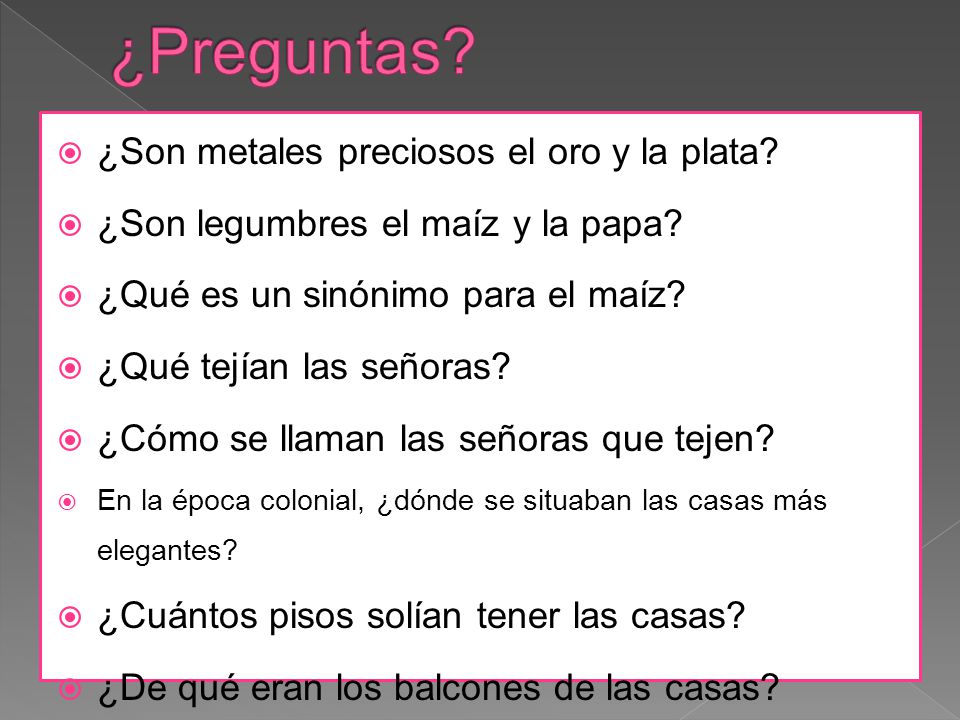 ¿Preguntas ¿Son metales preciosos el oro y la plata