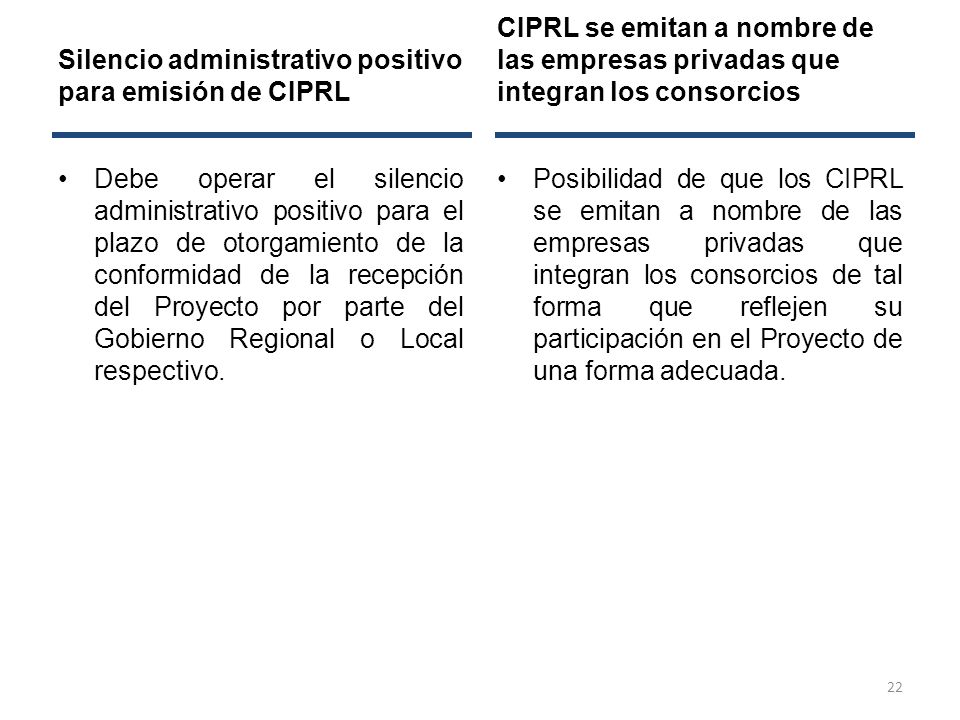 CIPRL se emitan a nombre de las empresas privadas que integran los consorcios