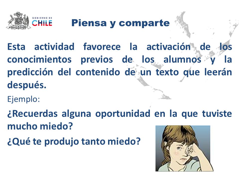¿Recuerdas alguna oportunidad en la que tuviste mucho miedo