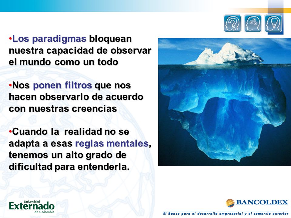 Los paradigmas bloquean nuestra capacidad de observar el mundo como un todo