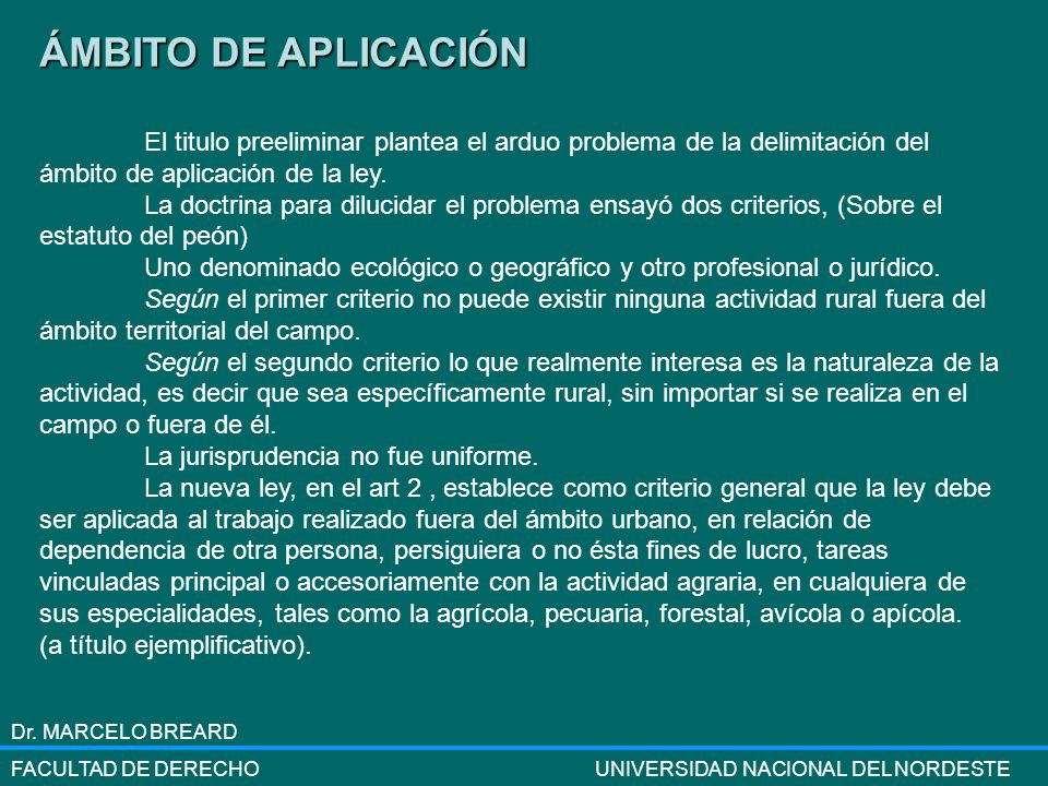 ÁMBITO DE APLICACIÓN El titulo preeliminar plantea el arduo problema de la delimitación del ámbito de aplicación de la ley.
