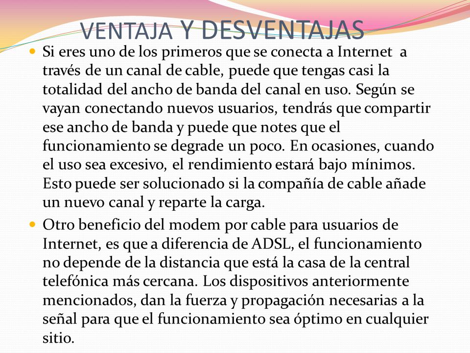VENTAJA Y DESVENTAJAS