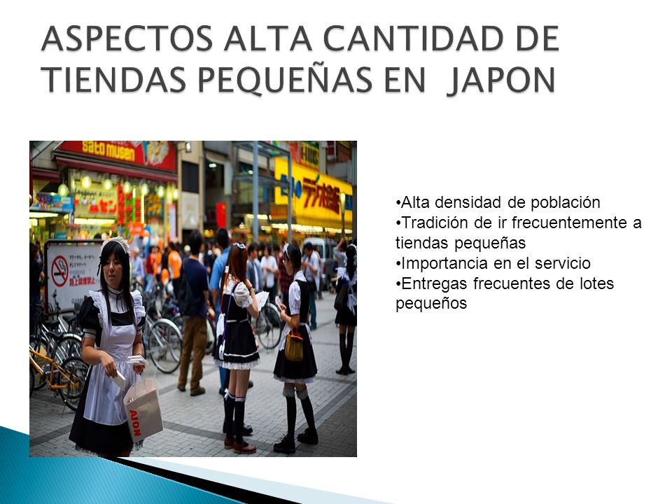 ASPECTOS ALTA CANTIDAD DE TIENDAS PEQUEÑAS EN JAPON