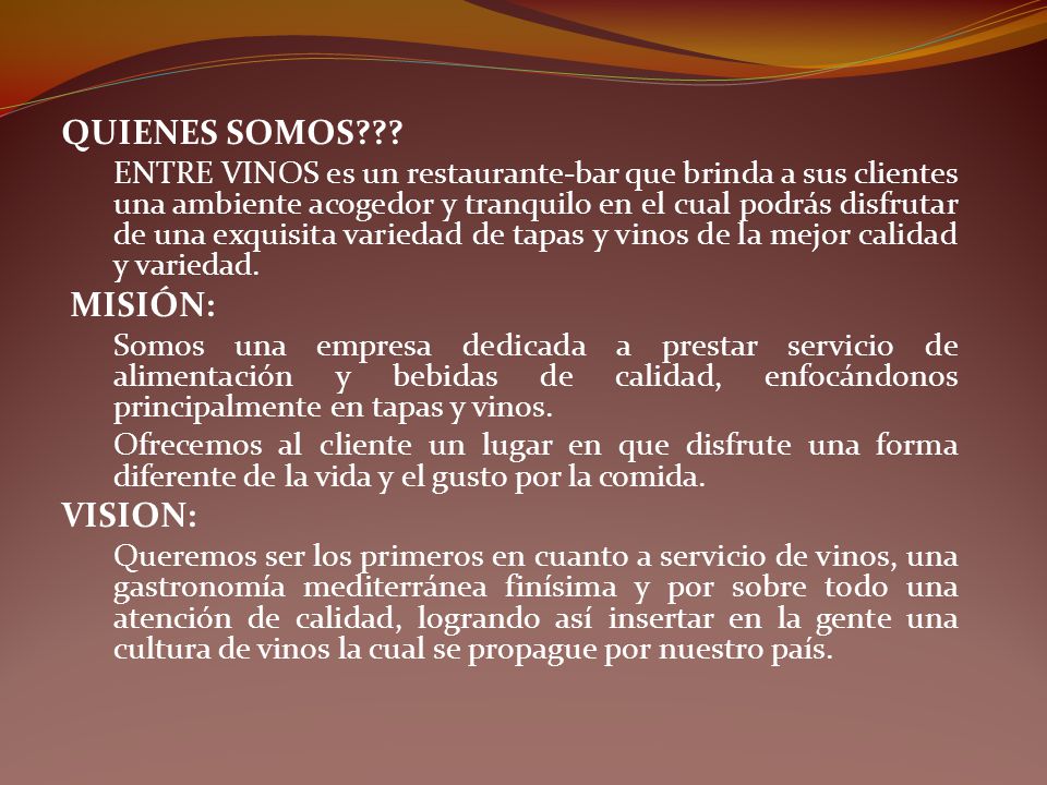 QUIENES SOMOS??? MISIÓN: VISION: - ppt video online descargar