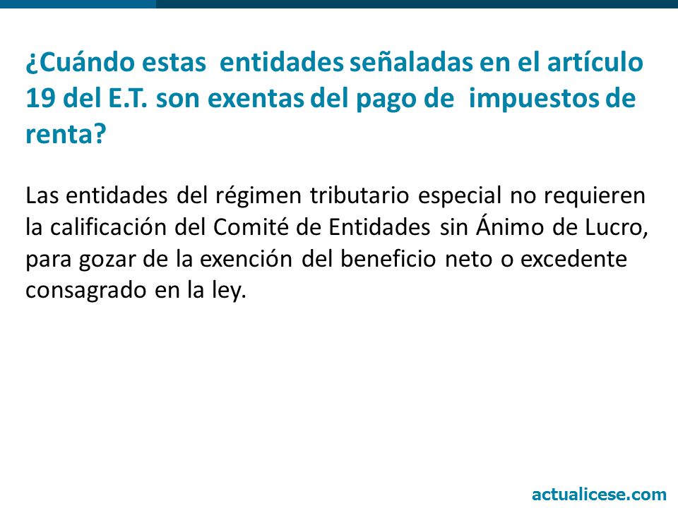 ¿Cuándo estas entidades señaladas en el artículo 19 del E. T