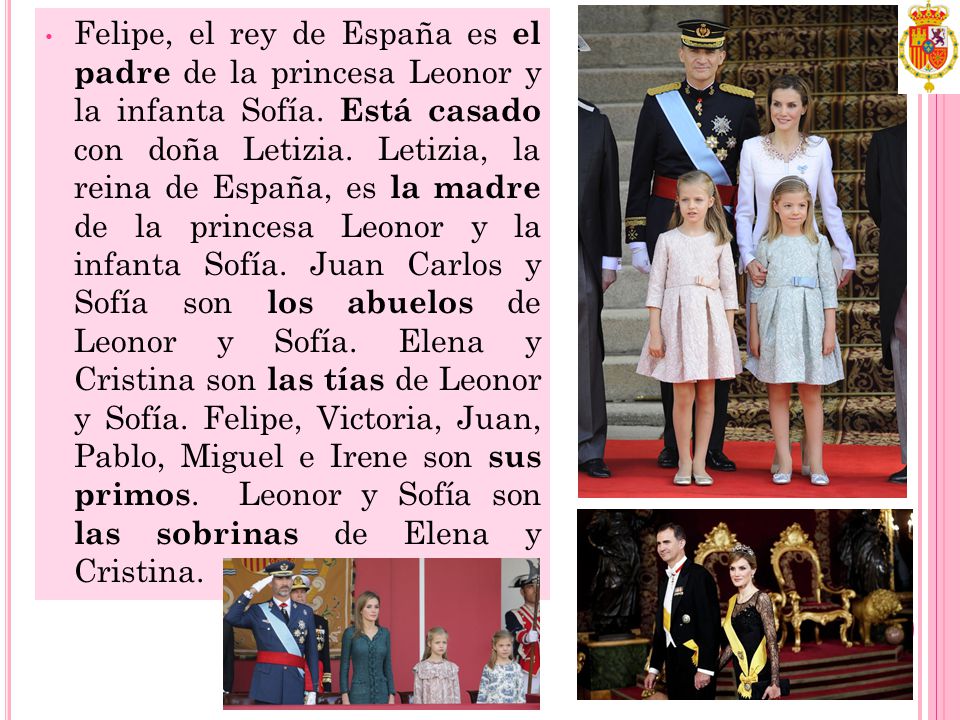 Felipe, el rey de España es el padre de la princesa Leonor y la infanta Sofía.