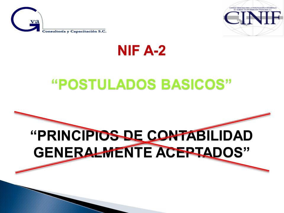 NIF A-2 POSTULADOS BASICOS PRINCIPIOS DE CONTABILIDAD GENERALMENTE ACEPTADOS