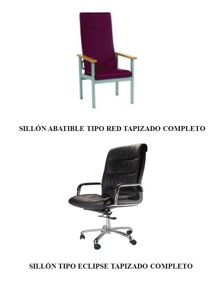 SILLÓN ABATIBLE TIPO RED TAPIZADO COMPLETO