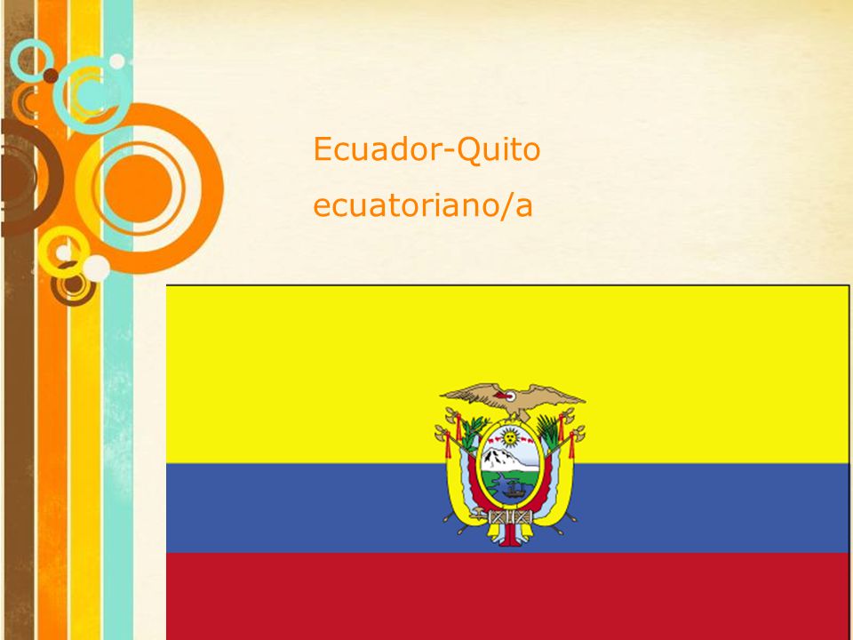 Ecuador-Quito ecuatoriano/a Free Powerpoint Templates Page