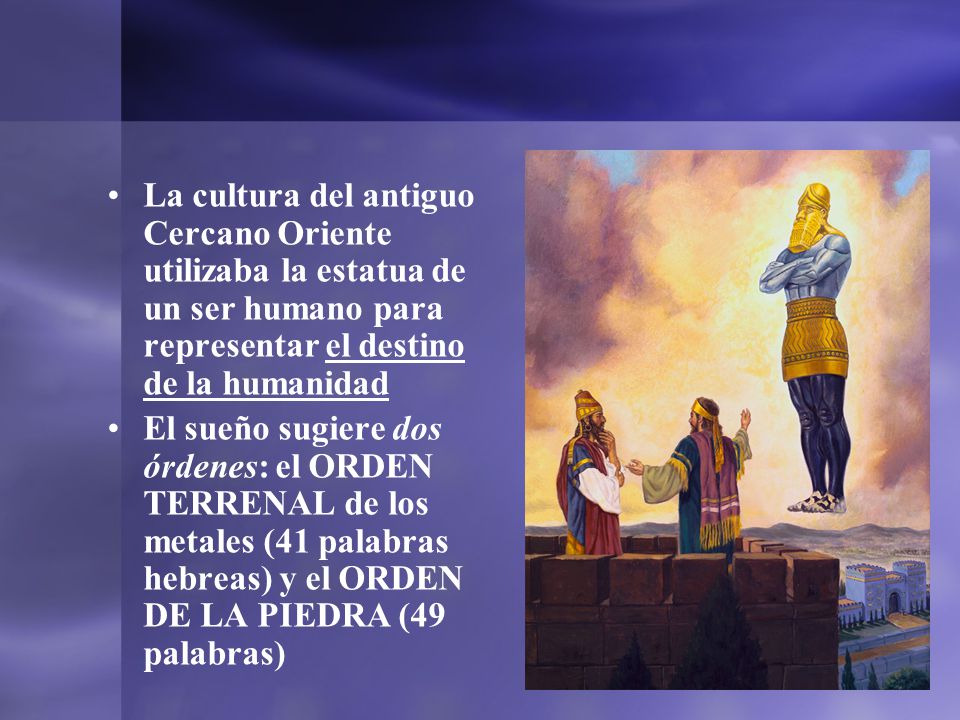 La cultura del antiguo Cercano Oriente utilizaba la estatua de un ser humano para representar el destino de la humanidad