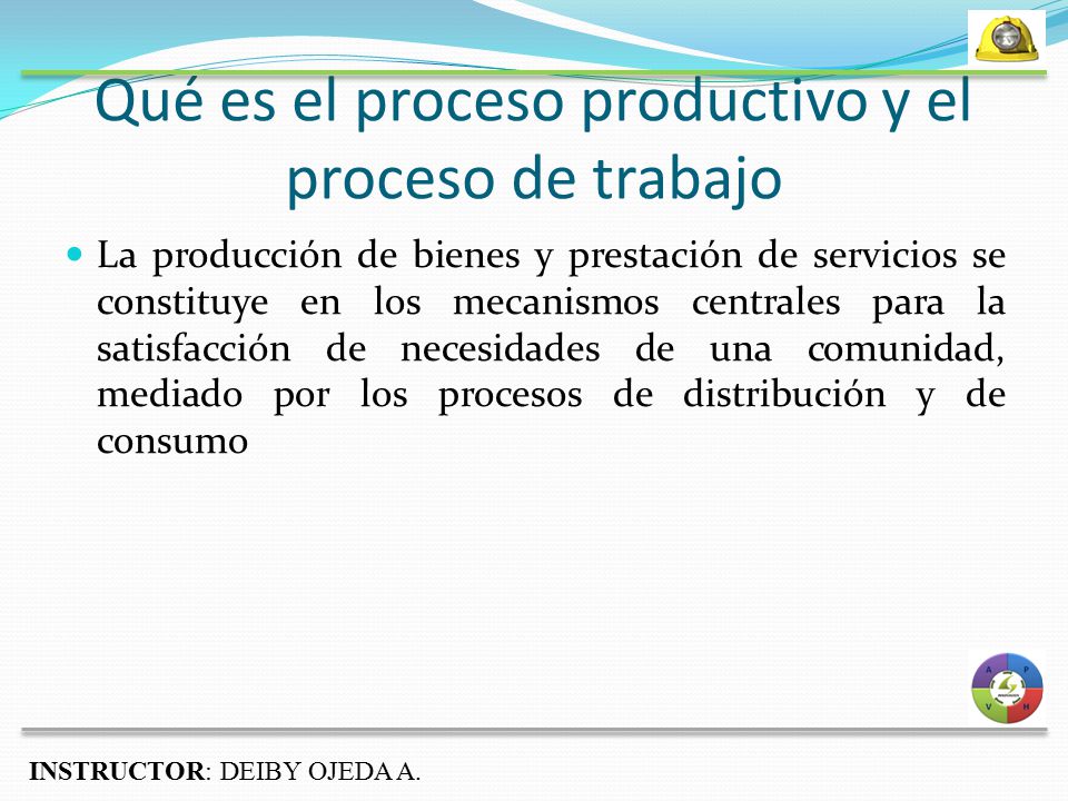 Qué es el proceso productivo y el proceso de trabajo