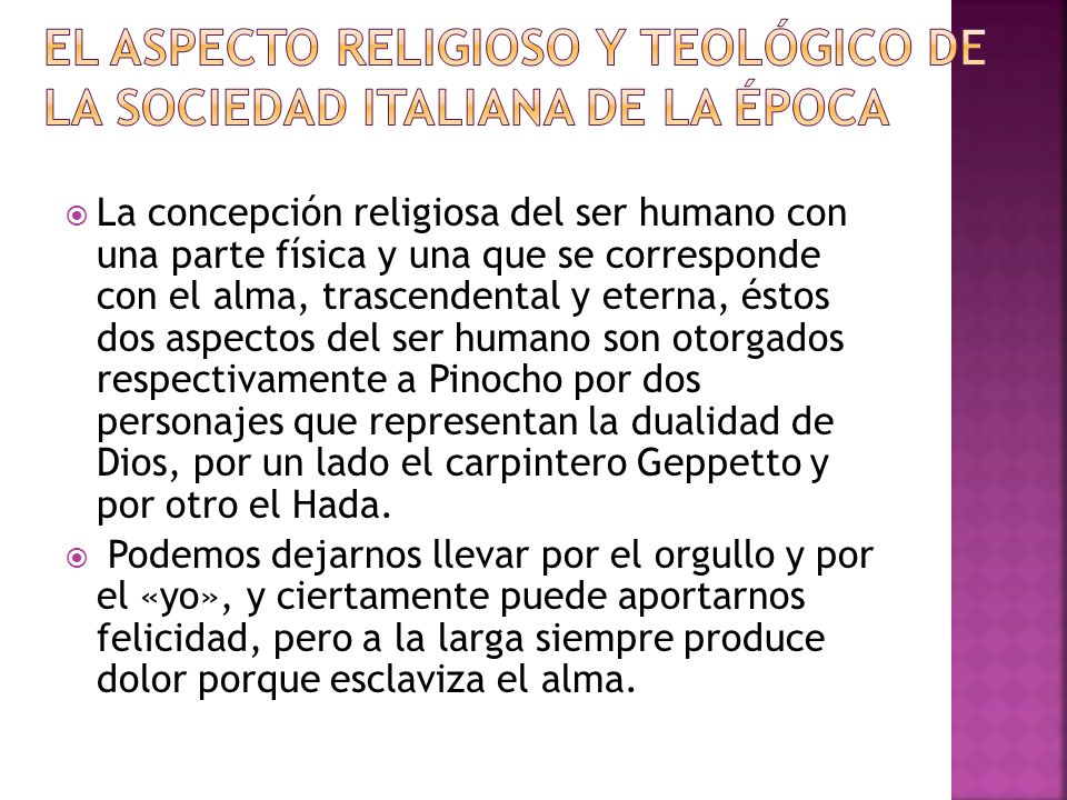 El aspecto religioso y teológico de la sociedad italiana de la época