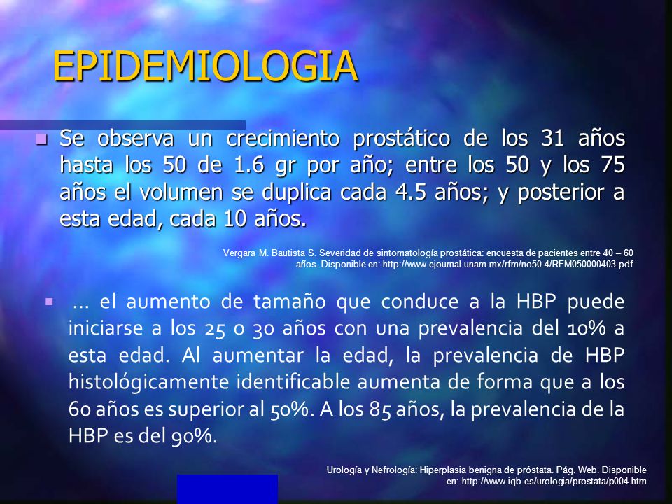 epidemiología y patogenia de la próstata ca en ppt pdf