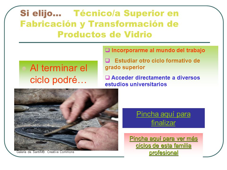 Al terminar el ciclo podré…