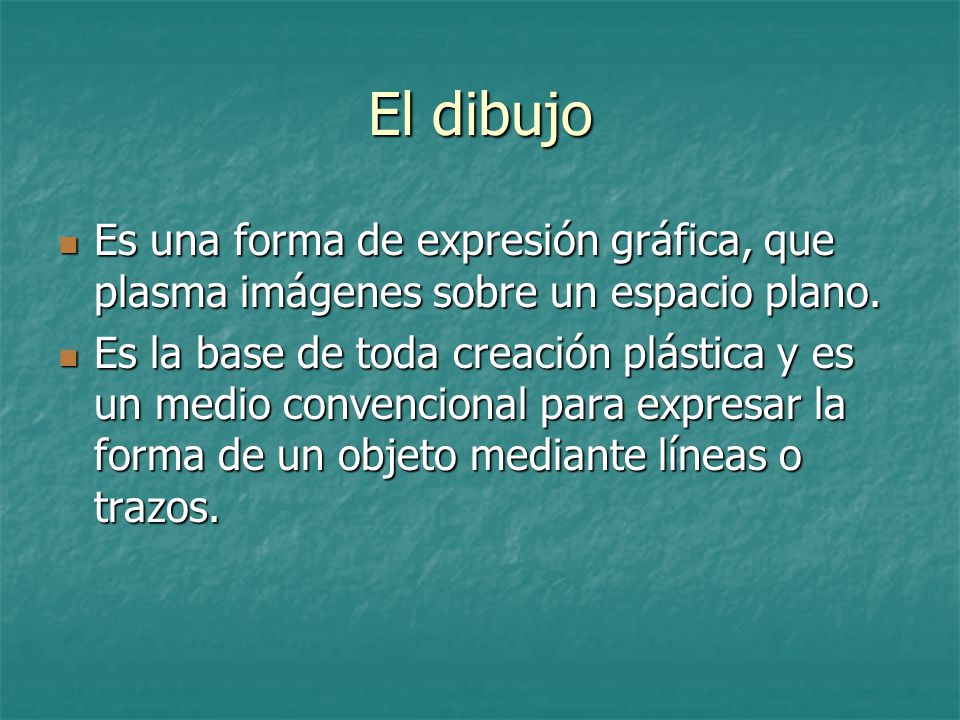 El dibujo Es una forma de expresión gráfica, que plasma imágenes sobre un espacio plano.