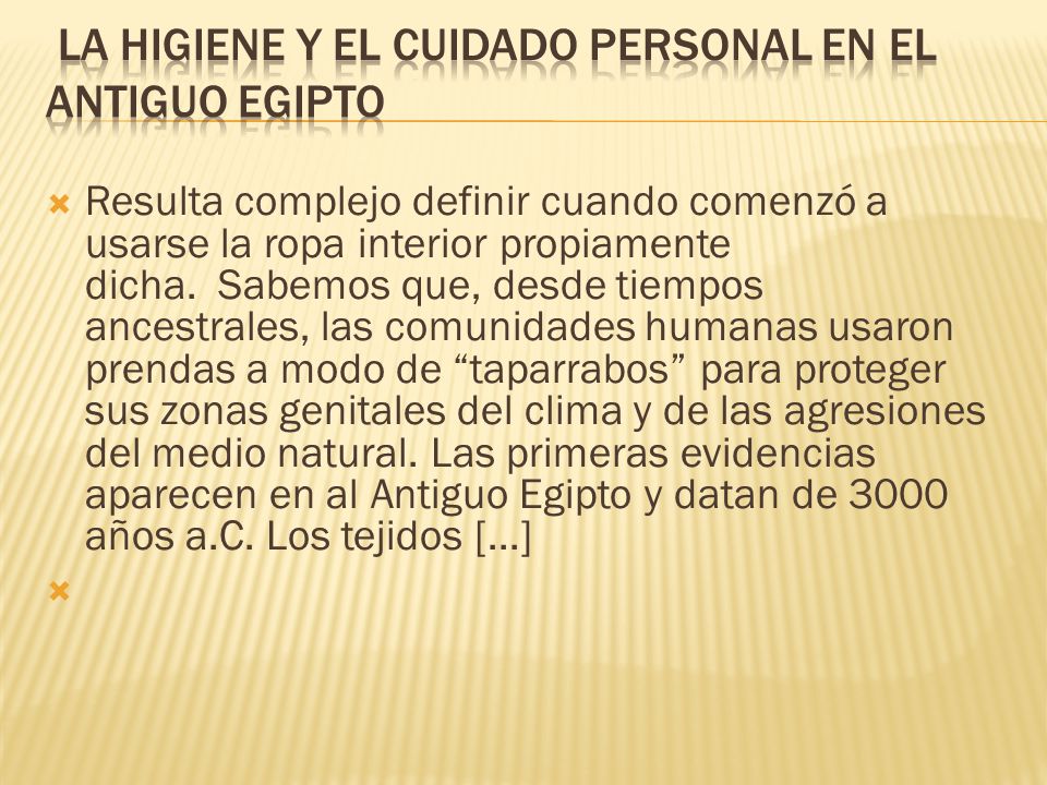 La higiene y el cuidado personal en el antiguo Egipto