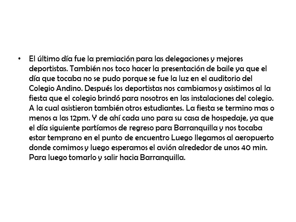 El último día fue la premiación para las delegaciones y mejores deportistas.