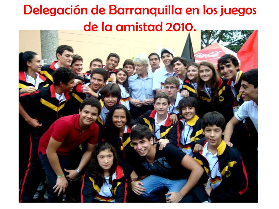 Delegación de Barranquilla en los juegos de la amistad 2010.
