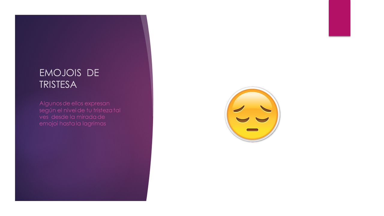 EMOJOIS DE TRISTESA Algunos de ellos expresan según el nivel de tu tristeza tal ves desde la mirada de emojoi hasta la lagrimas.