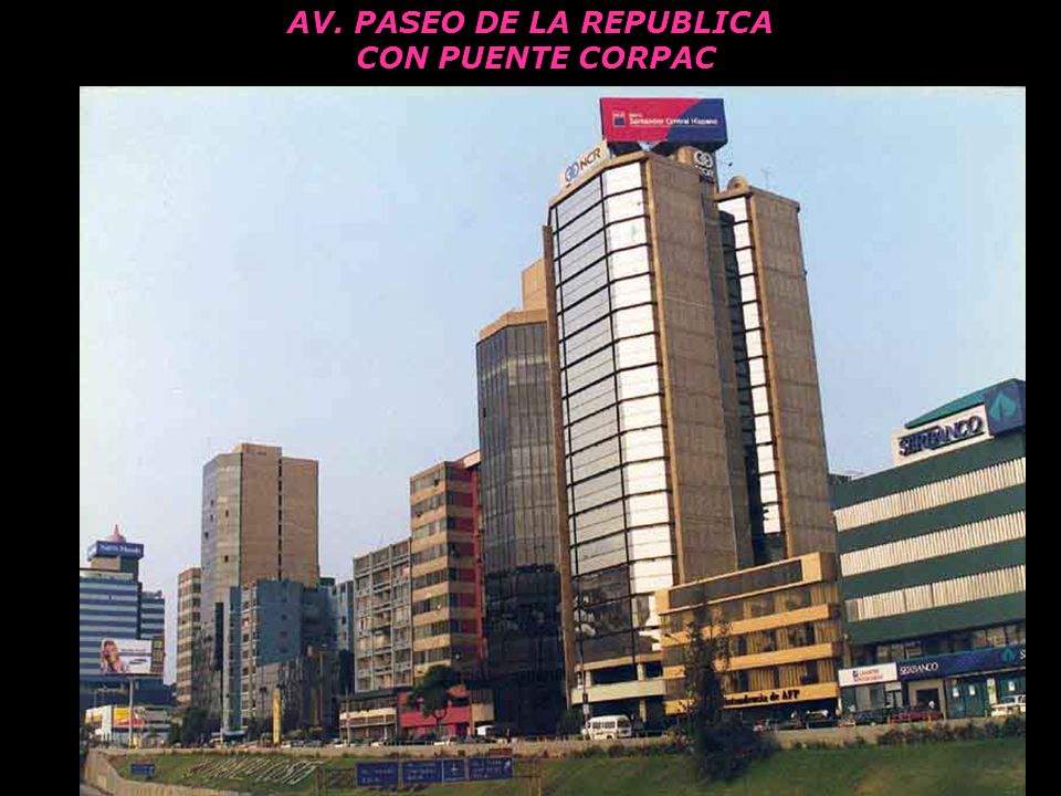 AV. PASEO DE LA REPUBLICA CON PUENTE CORPAC