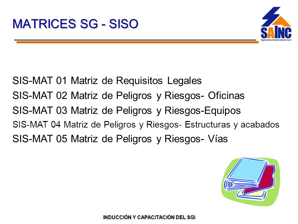 MATRICES SG - SISO SIS-MAT 01 Matriz de Requisitos Legales