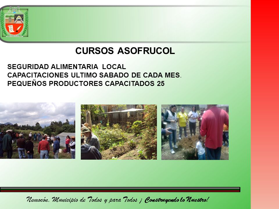 Nemocón, Municipio de Todos y para Todos ¡ Construyendo lo Nuestro!