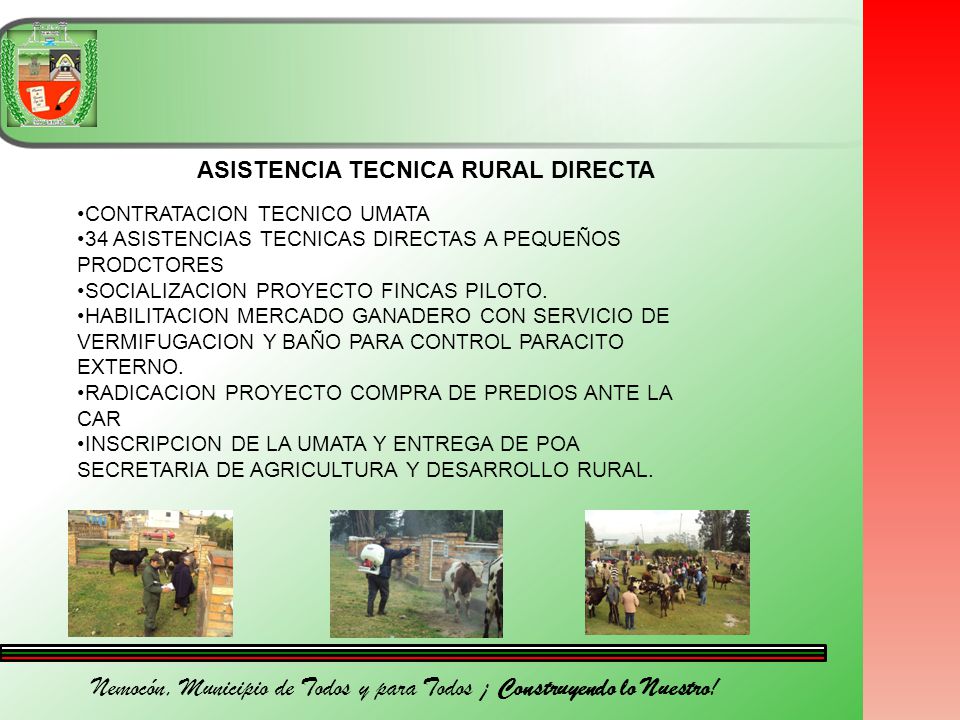 Nemocón, Municipio de Todos y para Todos ¡ Construyendo lo Nuestro!