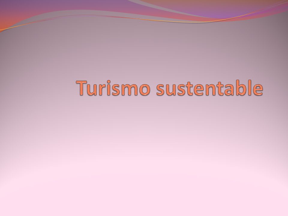 Turismo sustentable