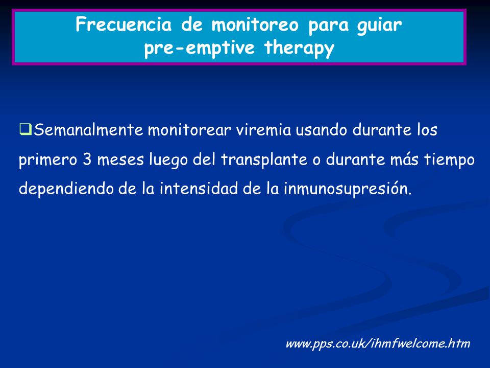 Frecuencia de monitoreo para guiar