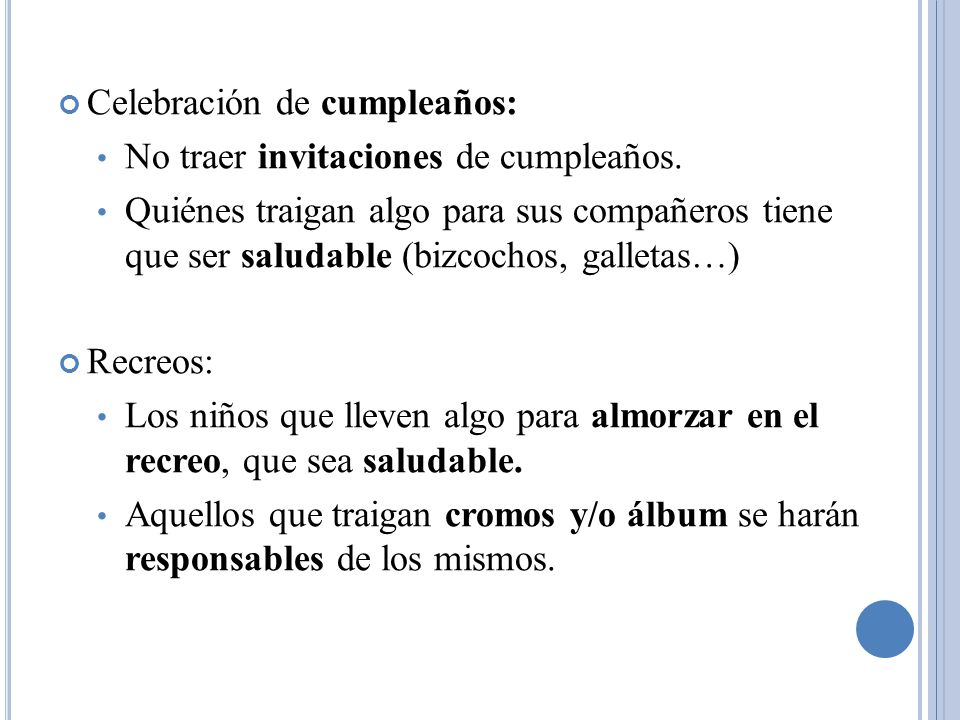 Celebración de cumpleaños: