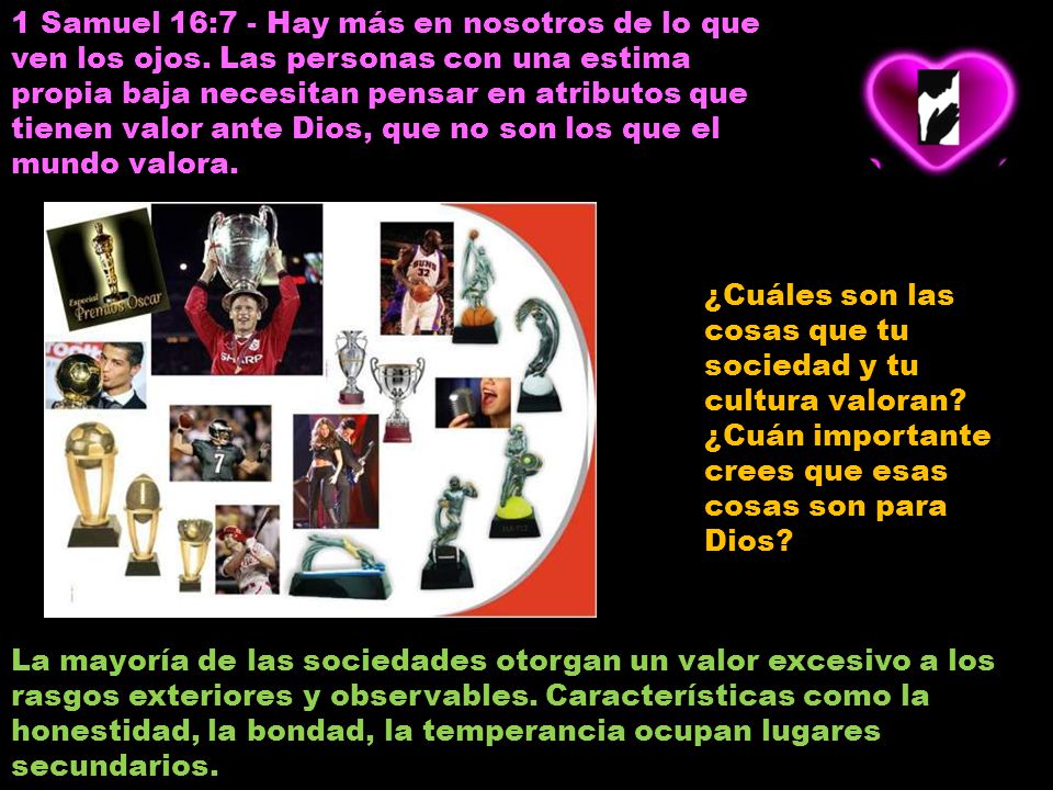 1 Samuel 16:7 - Hay más en nosotros de lo que ven los ojos