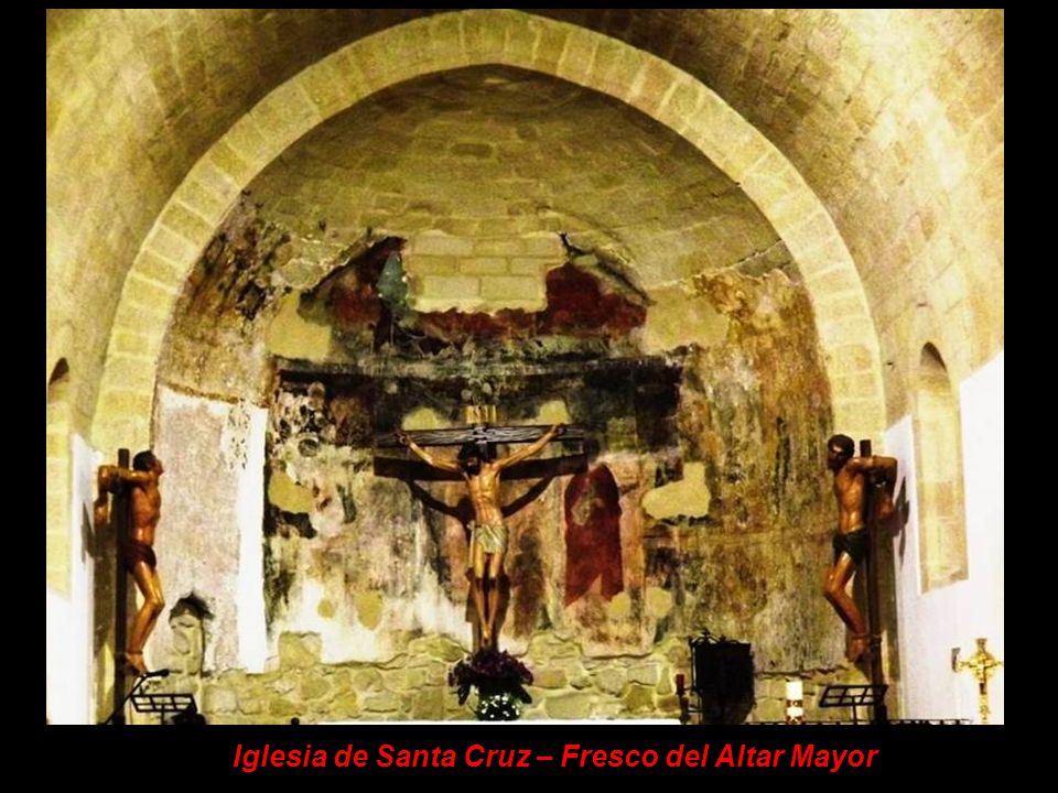Iglesia de Santa Cruz – Fresco del Altar Mayor