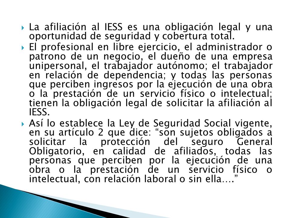 La afiliación al IESS es una obligación legal y una oportunidad de seguridad y cobertura total.