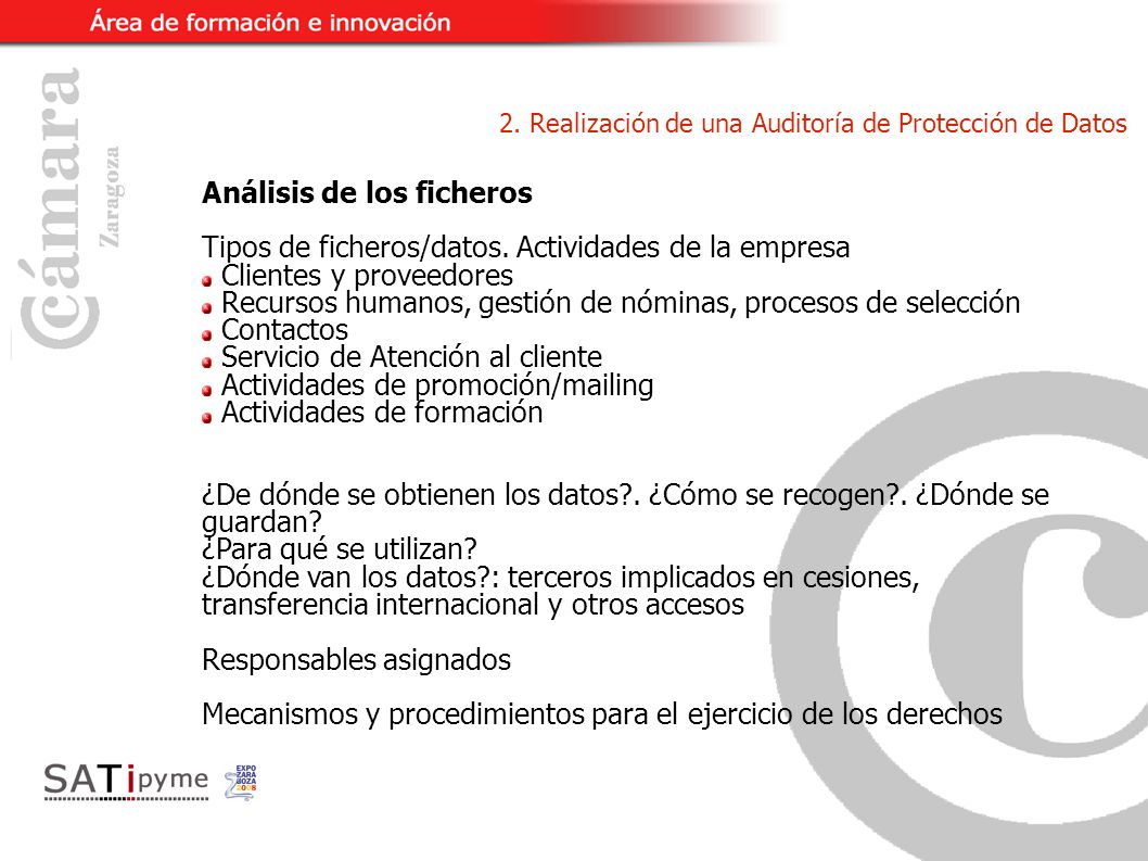 2. Realización de una Auditoría de Protección de Datos