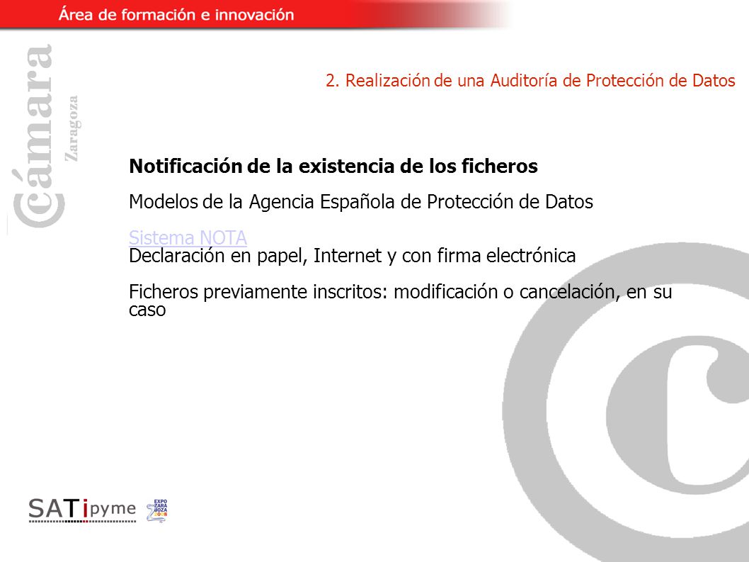 2. Realización de una Auditoría de Protección de Datos