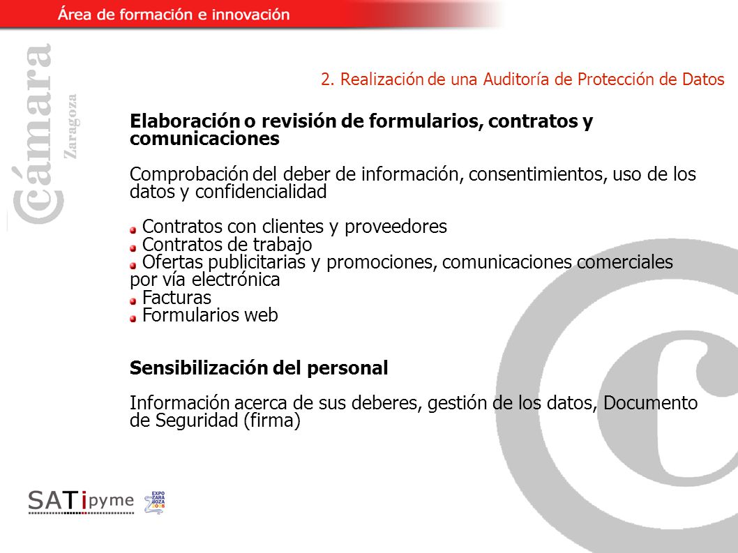 2. Realización de una Auditoría de Protección de Datos