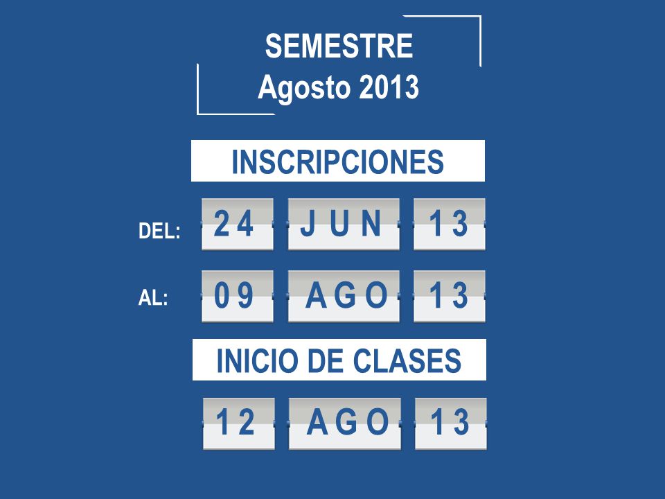 2 4 J U N A G O A G O 1 3 SEMESTRE Agosto 2013