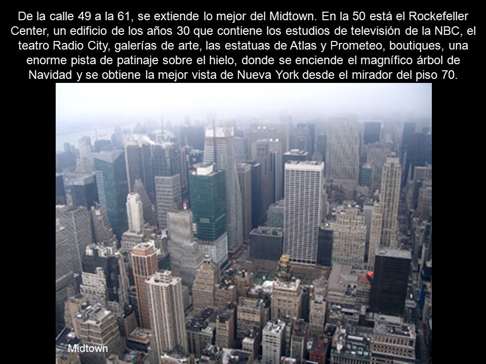 De la calle 49 a la 61, se extiende lo mejor del Midtown