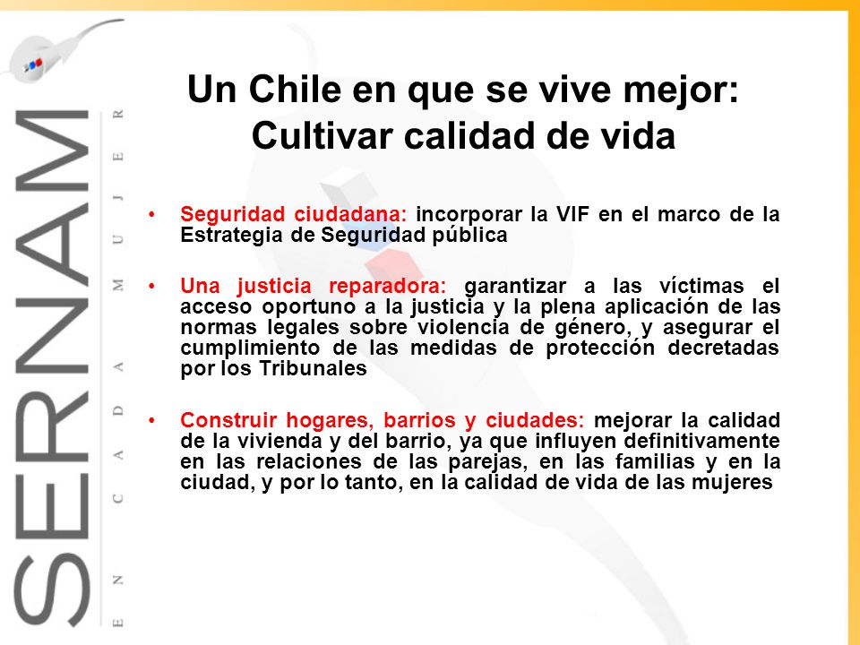 Un Chile en que se vive mejor: Cultivar calidad de vida