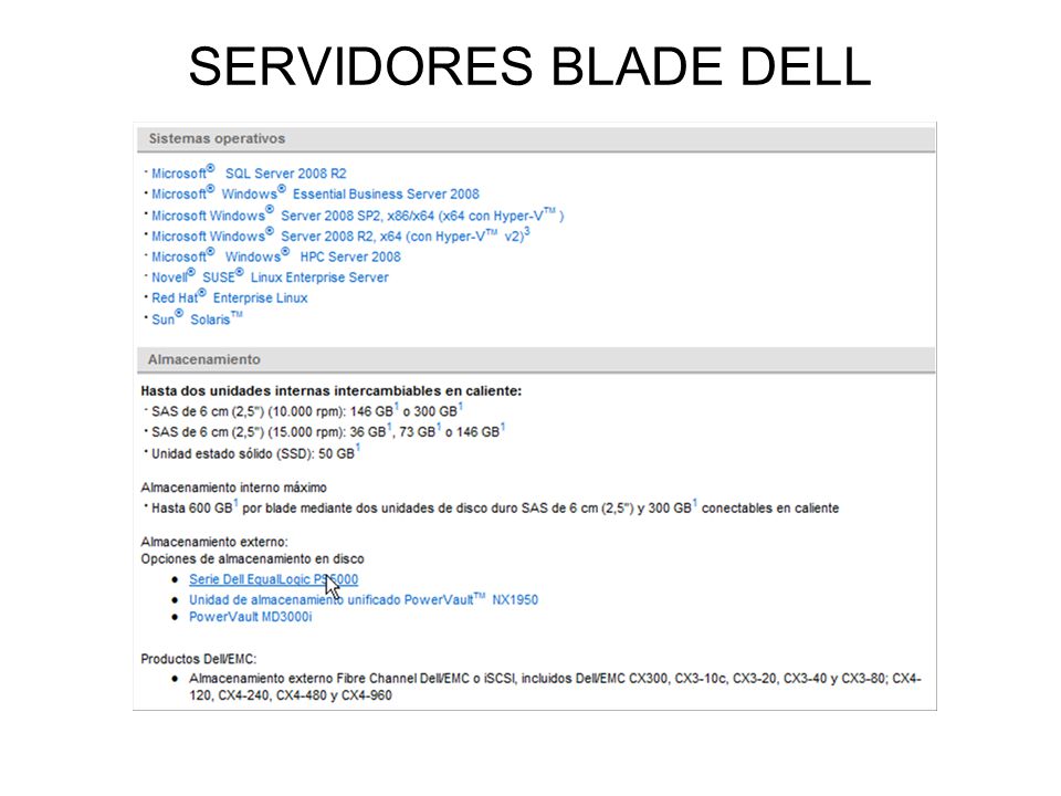 SERVIDORES BLADE DELL