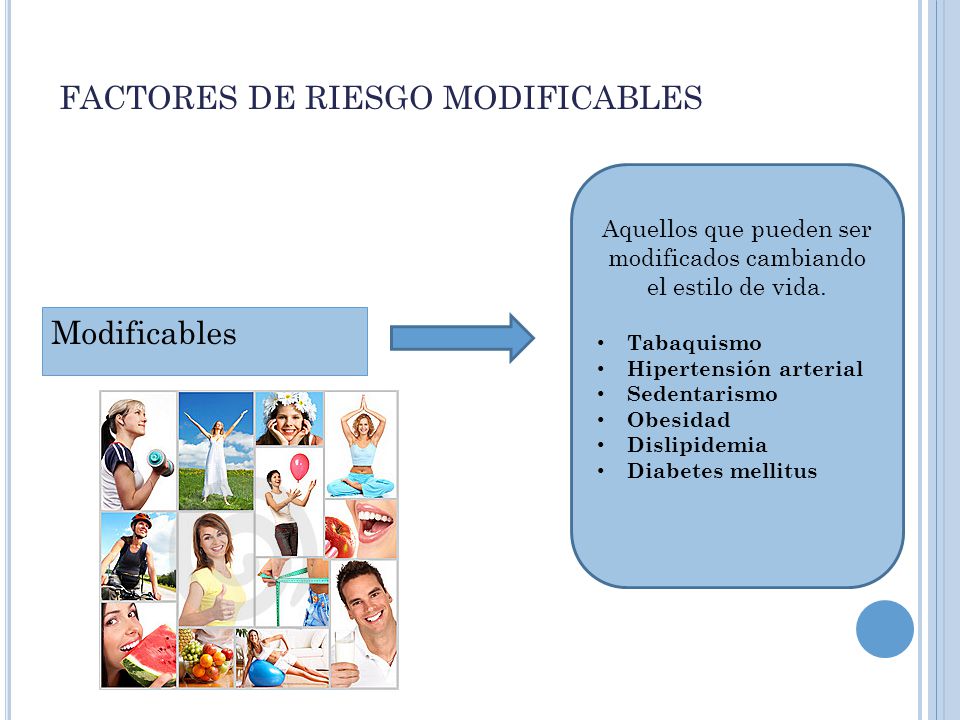 FACTORES DE RIESGO MODIFICABLES