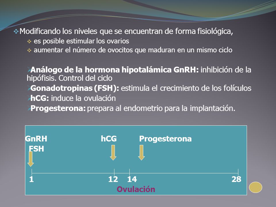 Modificando los niveles que se encuentran de forma fisiológica,