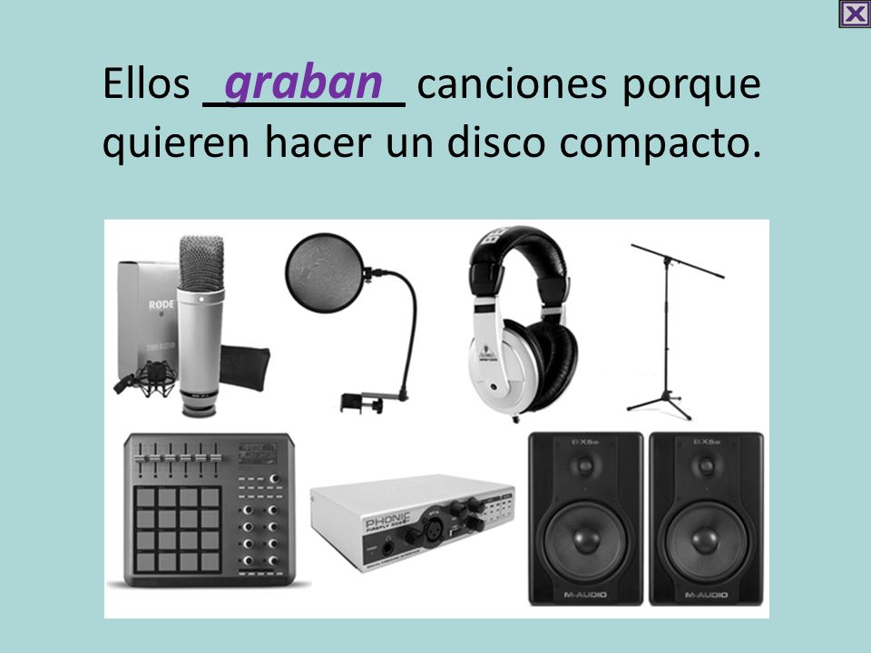 Ellos graban canciones porque quieren hacer un disco compacto.