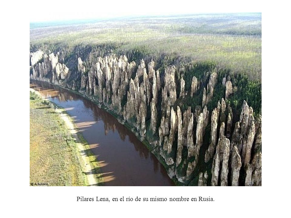 Pilares Lena, en el río de su mismo nombre en Rusia.