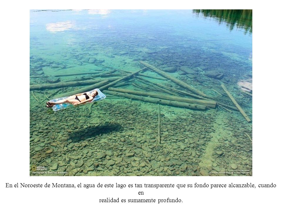 En el Noroeste de Montana, el agua de este lago es tan transparente que su fondo parece alcanzable, cuando en realidad es sumamente profundo.